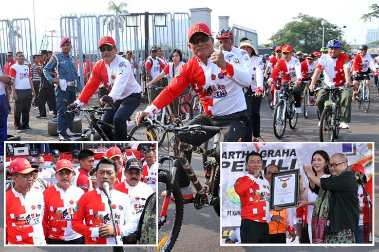 1.901.928 Peserta `Fun Bike` HUT TNI ke-69 Pecahkan Rekor MURI